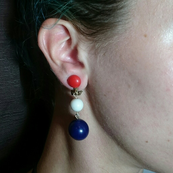 🗽Patriotic Earrings (Vintage) - Picture 4 of 5